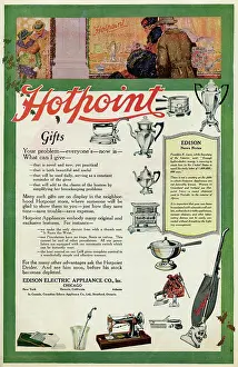 Housekeeping: Advertisement for Hotpoint gifts for Christmas 1920
