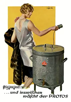 Halske: advertising, household applience, Siemens, automatic