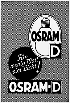Osram: advertising, household goods, incandescent light