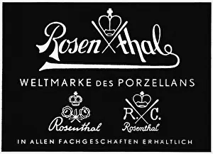 Rosenthal: advertising, household, porcelain, Rosenthal