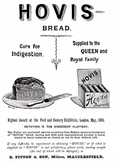 Biscuits: An advertisement for Hovis bread and biscuits