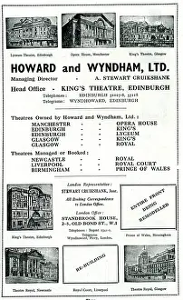 Managing: Advert, Howard and Wyndham Ltd, Theatres