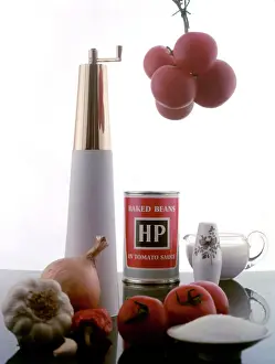950s: Advertisement for HP Baked Beans