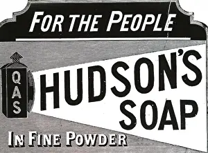 Hudsons: An advert for Hudson's soap