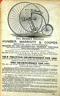 Humber: Advertisement, The Humber Tricycle