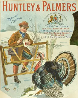 Biscuits: Advertisement for Huntley & Palmers biscuits