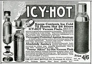 Flasks: Advert for Icy-Hot vacuum flasks 1916