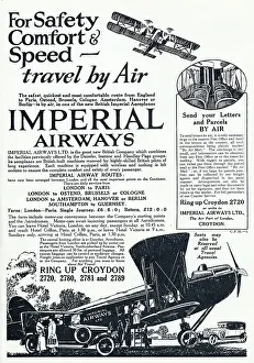 Crillon: Advert for Imperial Airways 1924