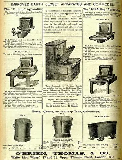 Sanitary: Advertisement, Improved Earth Closets and Commodes