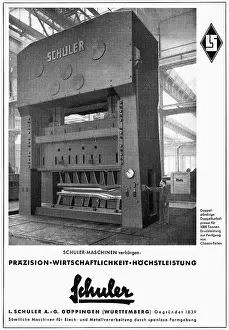 Schuler: advertising, industry, mechanical engineering