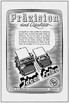 Naumann: advertising, industry, typewriters, Ideal and