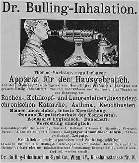 Asthma: ADVERT FOR INHALER/1904