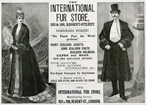 Overcoats: Advert for International Fur Store 1889