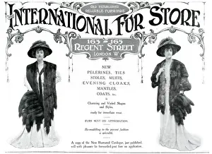 Stoles: Advert for International Fur Store 1908