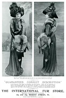 Stoles: Advert for International Fur Store 1909