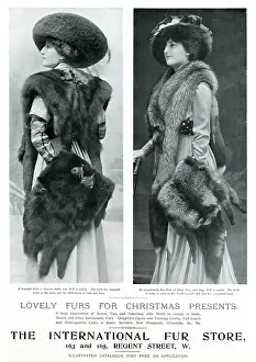 Stoles: Advert for International Fur Store 1909
