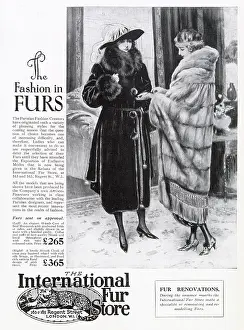 Garment: Advert for International Fur Store 1920