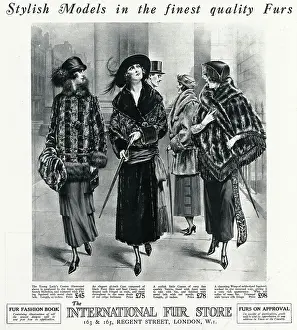 Coatee: Advert for International Fur Store 1922
