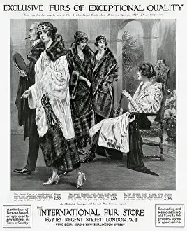 Exceptional: Advert for International Fur Store 1923