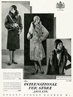 Jays: Advert for International Fur Store 1929
