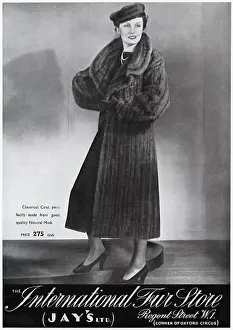 Garment: Advert for International Fur Store 1937