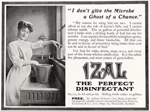 Germ: Advert for Izal - disinfectant 1907