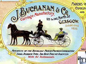 Patent: Advert, J Buchanan & Co, Carriage Makers, Glasgow