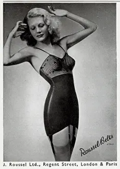 Padded: Advert for J. Roussel underwear 1947