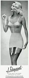 Brassieres: Advert for J. Roussel underwear 1949