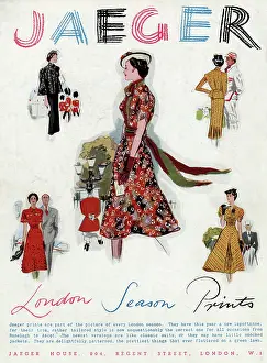 Tailored: Advert for Jaeger dresses 1937