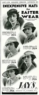 Jays: Advert for Jay's hats for Easter 1933