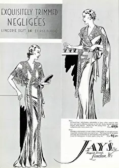 Jays: Advert for Jay's - negligees 1936