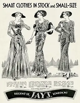 Cobweb: Advert for Jay's smart clothes 1935
