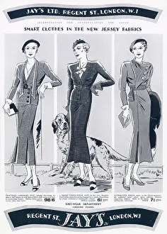 Frock: Advert for Jay's smart clothing 1935