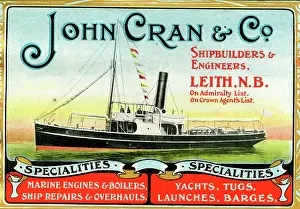 Repairs: Advert, John Cran & Co, Shipbuilders, Leith, Scotland