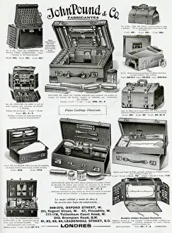Manicure: Advert for John Pound & Co cases 1913