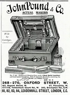 Compact: Advert for John Pound & Co dressing case 1914