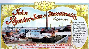 Greenock: Advert, John Poynter, Son & Macdonalds, Glasgow