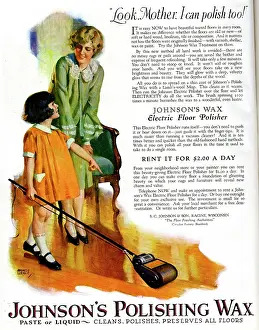 Housework: Advert, Johnson's Polishing Wax