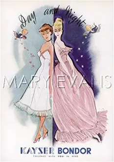 Bondor: Advert for Kayser Bondor 1954