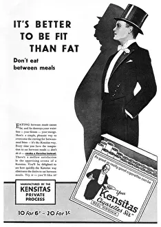 Snacks: Advert for Kensitas Cigarettes, 1929