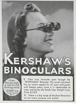 Sighted: Advert for Kershaw's Binoculars