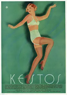 Undies: Advert for Kestos lingerie 1933