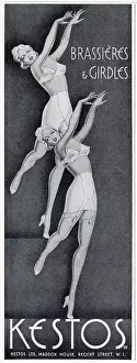 Brassieres: Advert for Kestos lingerie 1940