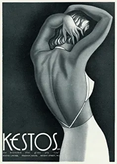Girdles: Advert for Kestos lingerie 1940