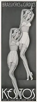 Brassieres: Advert for Kestos lingerie 1940