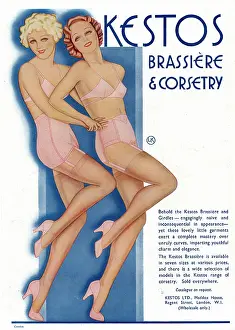 Kestos: Advert for Kestos underwear 1934