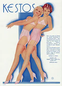 Suspender: Advert for Kestos underwear 1934