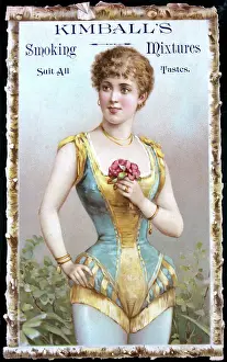 Corsets: Advertisement for Kimballs Smoking Mixtures