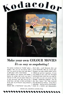 Cine: Advert for Kodacolor 1929